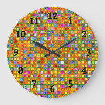 Orange 'Terracotta' Multicolored Tiles Pattern