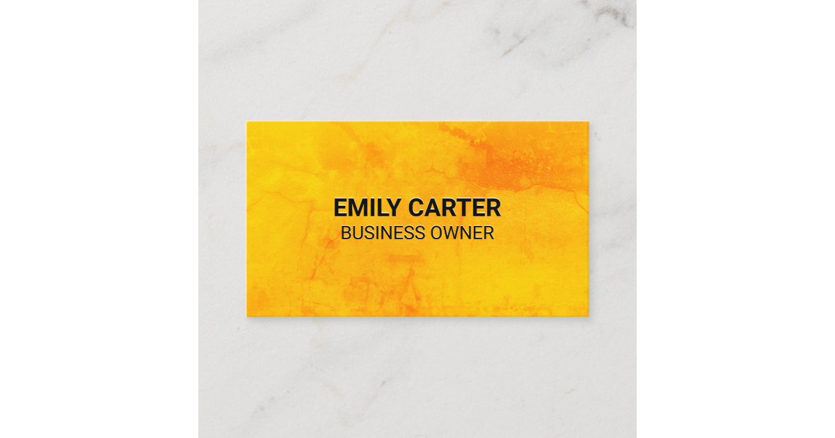 Orange Texture Background Business Card Zazzle