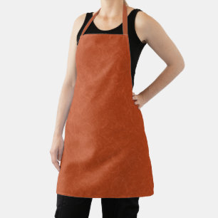 Orange textured surface with swirling pattern apron