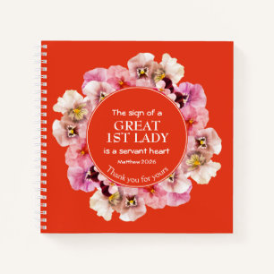 Orange Thank You Pastor 1st Lady Notebook