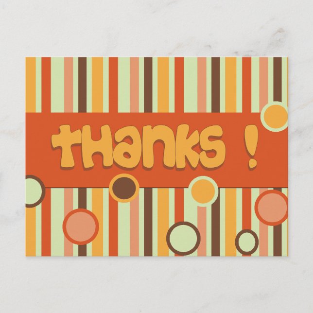 orange thank you postcard (Front)