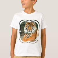 Orange Tiger Kid's T-Shirt