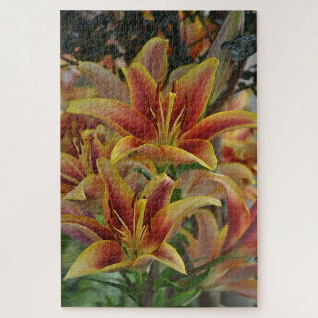 Orange tiger lilies jigsaw puzzle (Vertical)