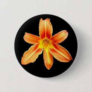 Orange Tiger Lily Badge