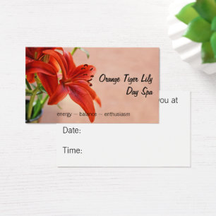 Orange Tiger Lily Close Up Photograph Appointment 