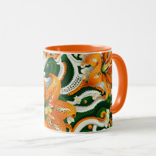 Orange Tiger Lily Crochet Mug
