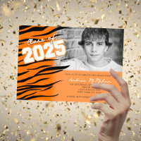 Orange Tiger or Bengal Graduation Photo