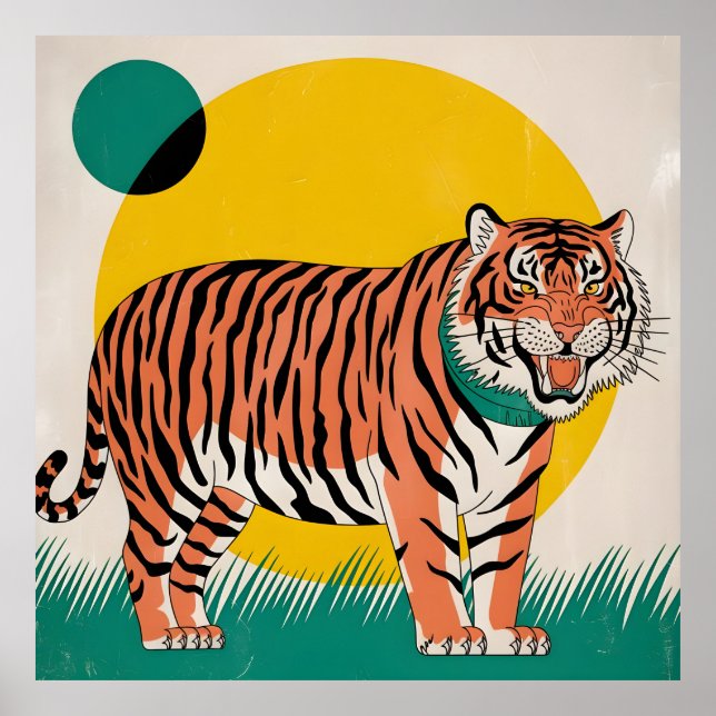 orange tiger poster (Front)