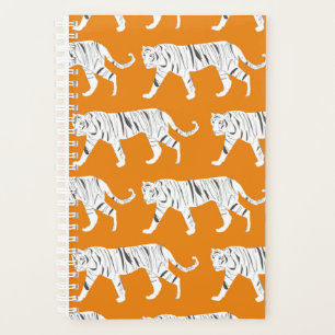 Orange Tiger Print Planner