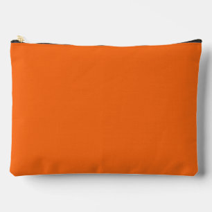 Orange Tiger Solid Colour Accessory Pouch