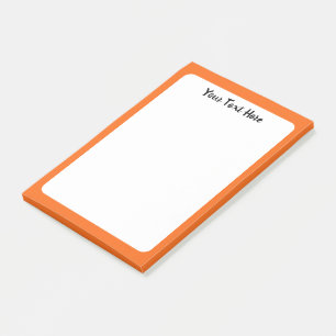 Orange Tiger Solid Colour custom Post-it Notes
