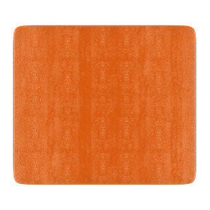 Orange Tiger Solid Colour Cutting Board