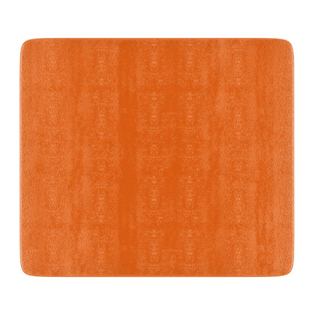 Orange Tiger Solid Colour Cutting Board (Front)
