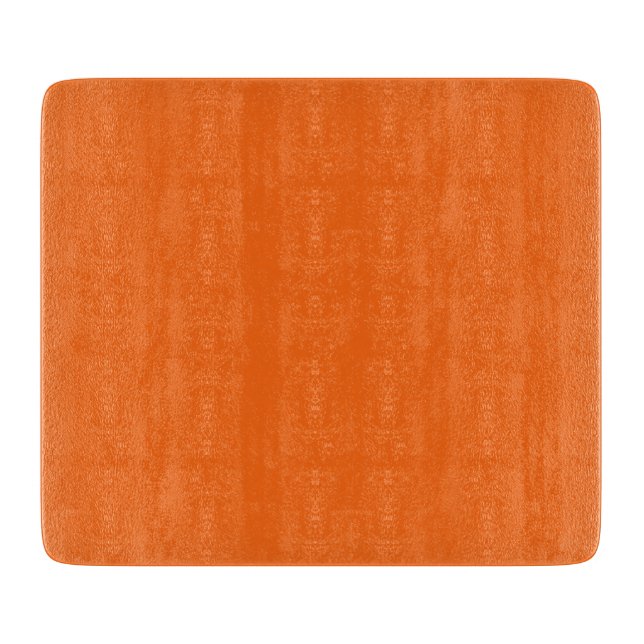 Orange Tiger Solid Colour Cutting Board (Front)