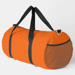 Orange Tiger Solid Colour Duffle Bag