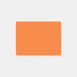 Orange Tiger Solid Colour Post-it Notes