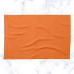 Orange Tiger Solid Colour Tea Towel<br><div class="desc">Orange Tiger Solid Colour. This bold and energetic hue captures the spirit of vibrancy and excitement. It's an intense, almost electric orange with just the right amount of warmth and brightness. Its boldness makes it a standout colour that is sure to capture attention. This dynamic hue works beautifully with a...</div>