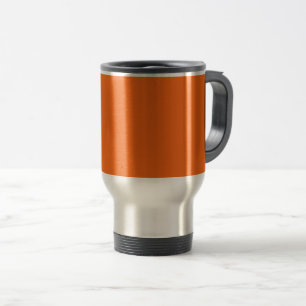 Orange Tiger Solid Colour Travel Mug