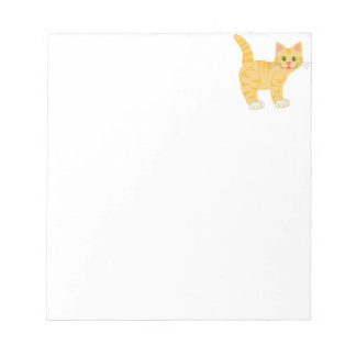 Orange Tiger Tabby Cat Notepad