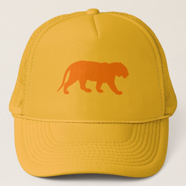 Orange Tiger Trucker Hat (Front)