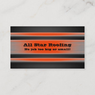 Orange Tinted Metal Business Card Template