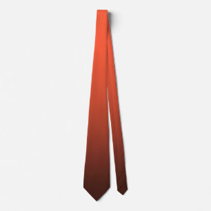 Orange to Brown Gradient Necktie Warm Elegant Ombr