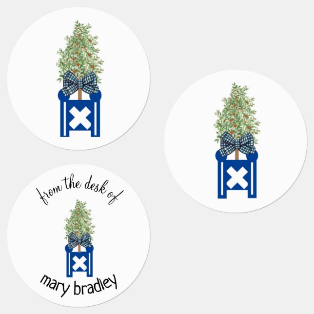 Orange Topiary Tree Garden Planter Business (Group)