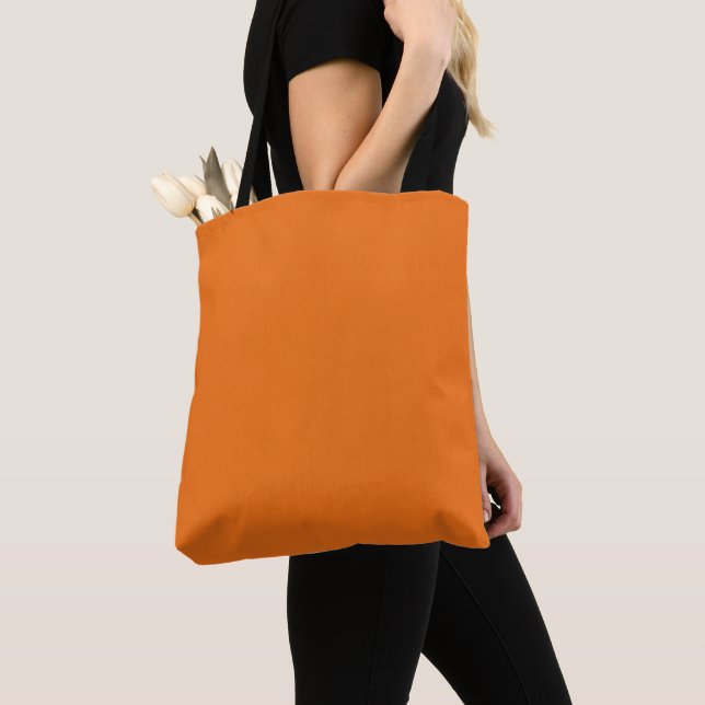Orange Tote Bag (Close Up)