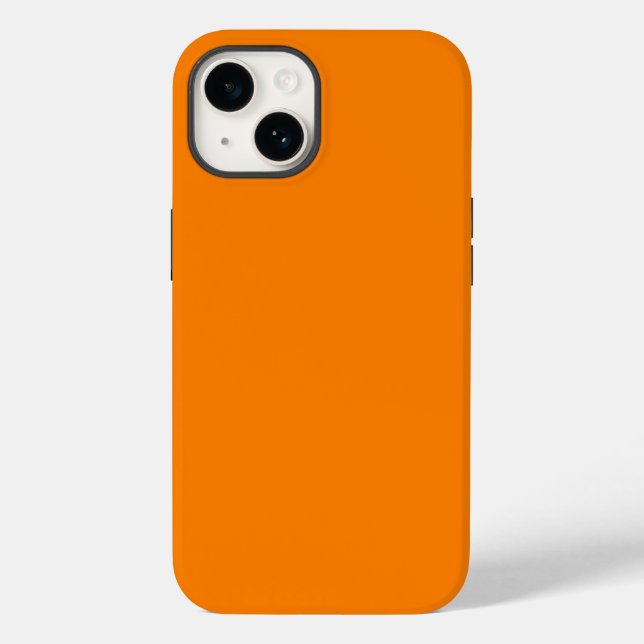Orange Tough iPhone 14 Case (Back)