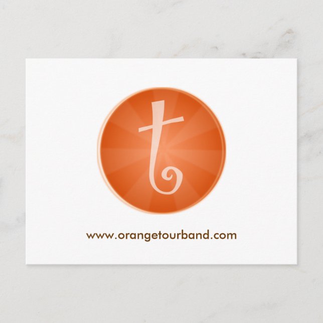 Orange Tour Postcard (Front)