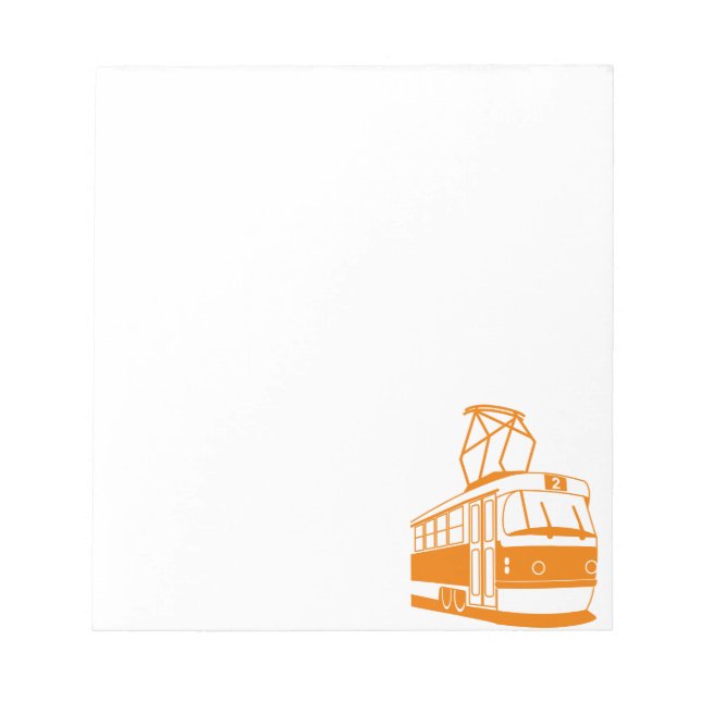 Orange Tram Notepad (Front)