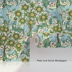 Orange Tree Acanthus Orchard Pattern Morris Wallpaper