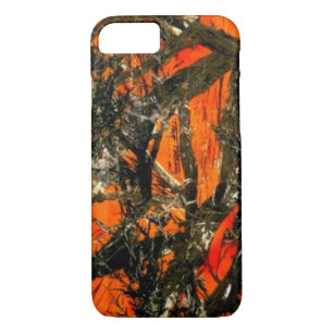 "Orange Tree Branch Camouflage" iPhone 8/7 Case