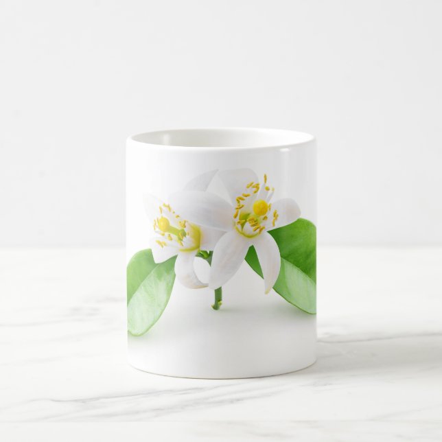 Orange tree flowers coffee mug (Center)