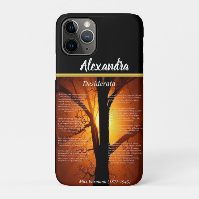 Orange Tree silhouette with orange sunset Case-Mat Case-Mate iPhone Case (Back)