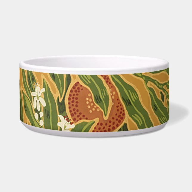 Orange Tree Vintage Wallpaper Pattern Art Nouveau (Front)