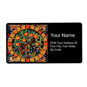 ORANGE TREE WITH GREEN LEAVES,FLOWERS Black Label