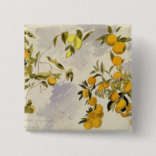 Orange Trees, 1863 (w/c, pen and ink over graphite 15 Cm Square Badge