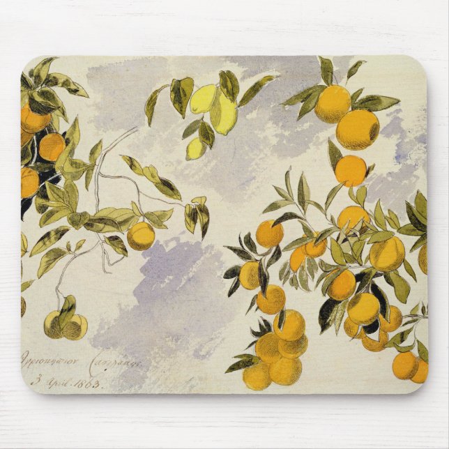 Orange Trees, 1863 (w/c, pen and ink over graphite Mouse Mat (Front)