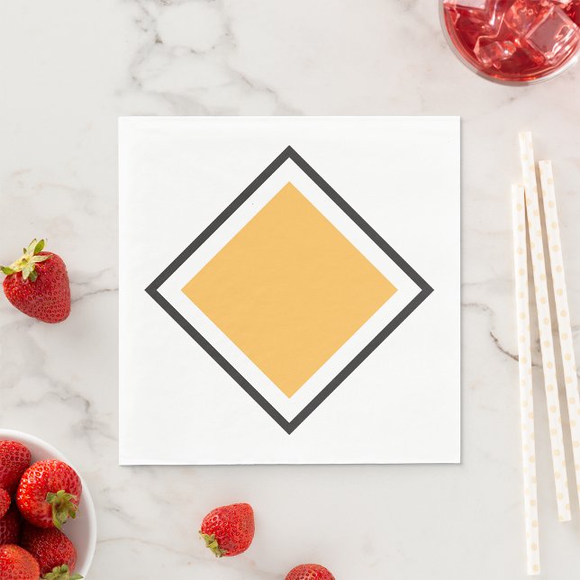 Orange Triangle Paper Napkins (Creator Uploaded)