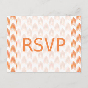 Orange Tribal Arrows Response Postcard