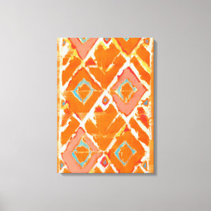 Orange Tribal II Canvas Print