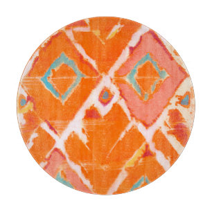 Orange Tribal II Cutting Board