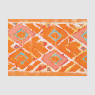 Orange Tribal II Tissue Paper