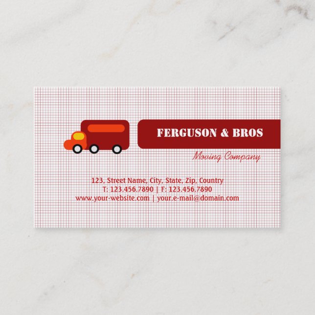 Orange Truck Business Card (Front)