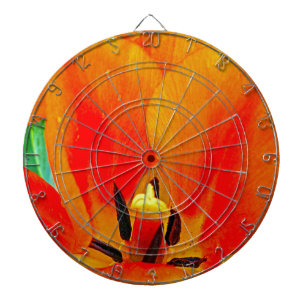 Orange Tulip Dartboard