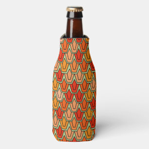 Orange Tulip Field  Bottle Cooler