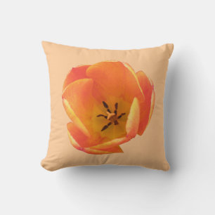 Orange Tulip Pillow