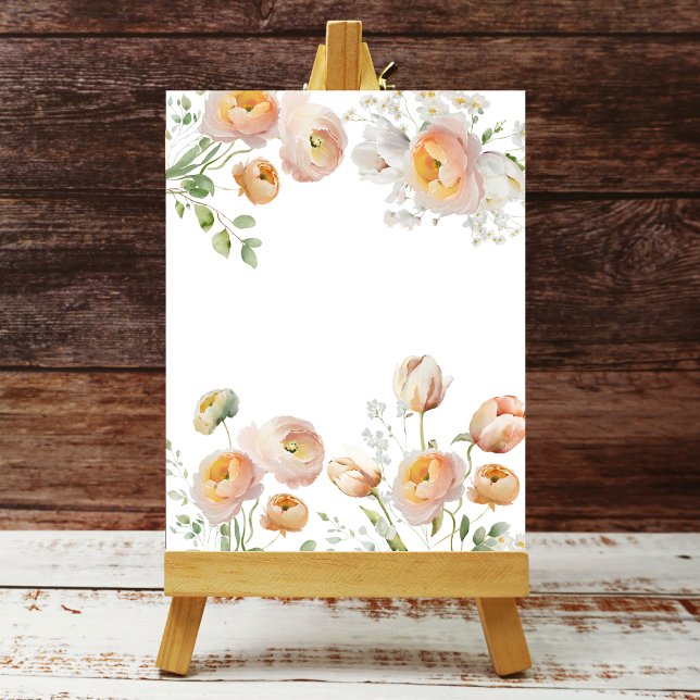 Orange Tulip Ranunculus Flower Background Poster (Creator Uploaded)