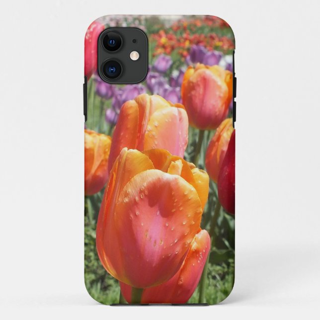 Orange Tulips iPhone 5 case (Back)